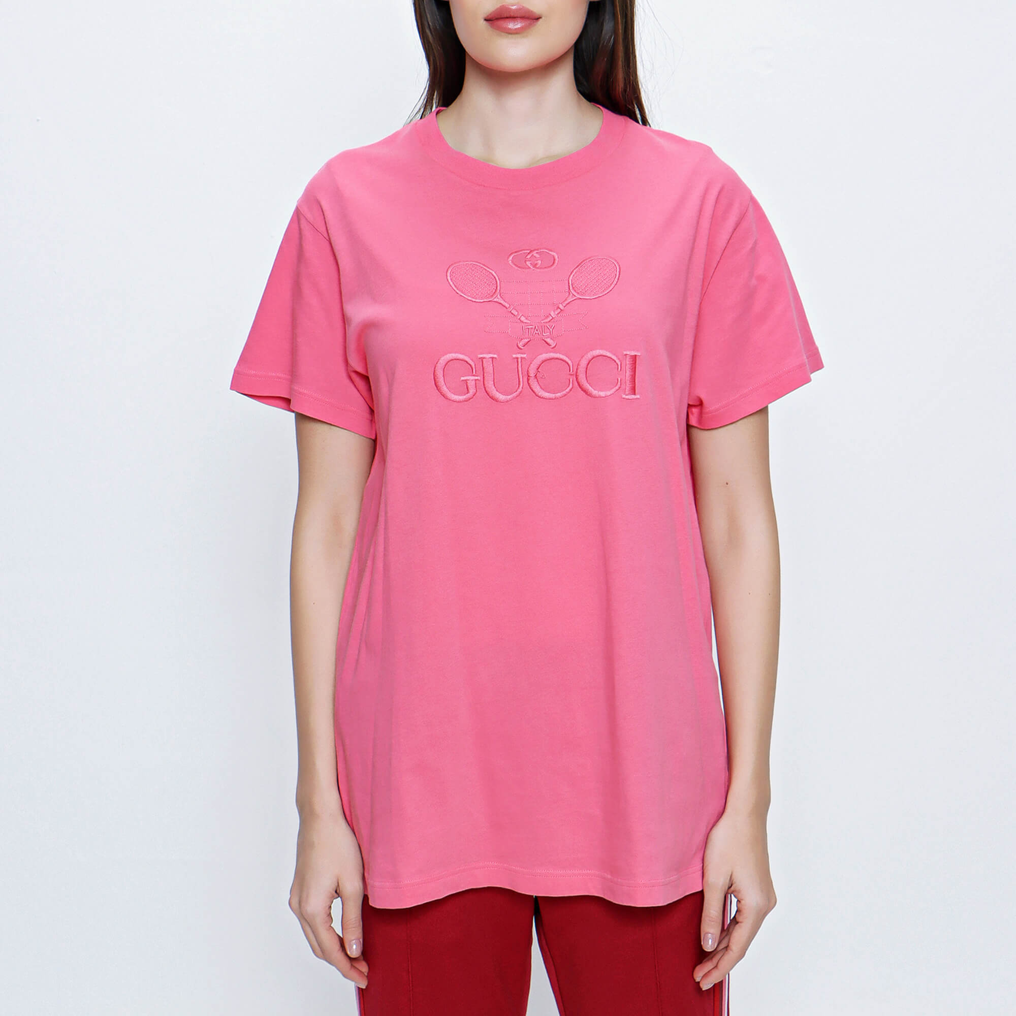 Gucci - Pink Tennis Cotton T shirt 